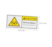 ROMISBABA 2 Rolls Heavy Package Stickers High Adhesive Warning Labels for Shipping Boxes Caution Overweight Moving Stickers Eye-catching Secure Packing Labels for Logistics