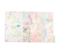 ROMISBABA 2 Sets Colorful Loose Leaf Diary Index Dividers Tabs for Notebooks Journals Eye Catching Patterns for Quick Reference Organization
