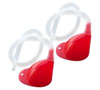 ROMISBABA 2 Sets Fuel and Oil Funnel with Extended Transparent Hose Plastic Spill Resistant Transmission Funnel for Car and Motorcycle Engine Oil Gasoline Windshield Washer Fluid Pouring