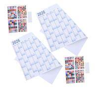 ROMISBABA 2 Sets Large Wall Planner Calendar Writable Oversized Monthly Organizer Poster with Adhesive Backing for Family School Work Schedule Display and Annual Management