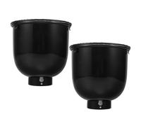 ROMISBABA 2 Sets Poultry Heating Lamp Lampshade Cover with Anti-Scald Mesh, 5.5-inch Deep Bucket Design, Thickened Inner Light Cup for Livestock and Reptile Heat Protection