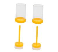 ROMISBABA 2 sets Professional Bee Marking Cages Beekeeping Tools for Colony Division and Queen Luring Lightweight Marking Bottles for Efficient Hive Inspection Suitable for Beginners and