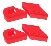 ROMISBABA 2 Sets Red Silicone Bike Crank Arm Covers with Anti-scratch Protection, Universal Crank End Protectors for Mountain and Road Bicycles, Sturdy Crankset Guards for Outdoor Cycling