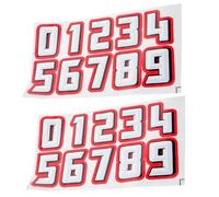 ROMISBABA 2 Sets Reflective Number Helmet Stickers for Sports Helmets Self-adhesive Decals for Football Baseball Hockey and Lacrosse Resistant to Fading Easy to Apply for Practice and