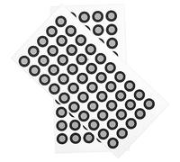 ROMISBABA 2 Sheets High Reflective Tear Resistant Marker Points for Reference Film Stickers for Precise Scanning Reverse Engineering Metrology and Inspection Applications