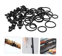 ROMISBABA 20 Sets Fishing Hook Keepers with Plastic Rings for Rods Small Hanging Hooks for Portable Fishing Accessories to Secure Bait and Prevent Tangling