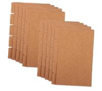 ROMISBABA 20 Sets Kraft Paper Index Dividers with Blank Tabs Portable Oxford Tab Dividers for Binders Organizers Notebooks Office and Student Use