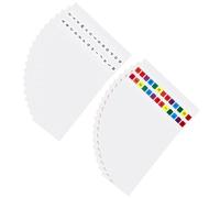 ROMISBABA 20 Sheets Assorted Colour Alphabet Index Tabs Sticky Page Markers Made of Sturdy Pet Material for Easy Use and Classification, for Home and Office Organisation
