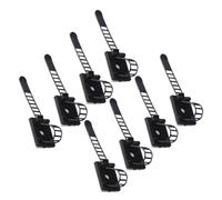 ROMISBABA 200PCS Adjustable Cable Tie Wire Fixer with Self-Adhesive Back Black Cord Cable Management Holder for Organizing Earphone Tv Computer Flexible Lock Design for Various Wire