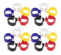 ROMISBABA 200pcs Blank Pigeon Identification Rings Plastic Foot Bands for Doves Quail and Poultry Inner Diameter 8mm Farm Bird Leg Bands for Chicken Goose and Duck