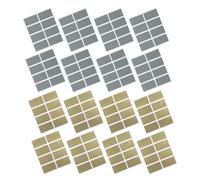 ROMISBABA 200pcs Rectangular Self-adhesive Gold and Metallic Gray Stickers for DIY Birthday Cards Hidden Surprise Prize Reveal Scratch off Cards for Games and Celebrations