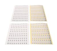 ROMISBABA 200pcs Self-adhesive Wire Polarity Stickers for Ac L N Ground Wire and Dc Power Strong Adhesive Performance Waterproof Labels for Battery Cable Polarity Identification