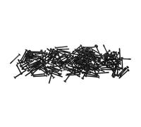 ROMISBABA 200Pcs Self Tapping Metal PC Screws 6#32 * 30Mm Black - Long Computer Case Cooling Fan Mounting Screws for Radiator Water Cooling and Desktop PC Fixing