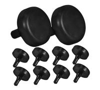 ROMISBABA 20pcs Black Rubber Brake Clutch Pedal Pads Shock Absorbing Stopper for Car Truck Brake Light Switch Precise Fit with Easy Installation Enhancing Driving Comfort and Vibration