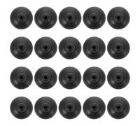 ROMISBABA 20pcs Black Rubber Suction Cups for Aquarium Air Pump Holder with Strong Suction and Easy Installation Suitable for Glass Surface in Fish Tank