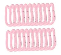 ROMISBABA 20pcs Cat Carabiner Keychain Clips with Colorful Enamel Coating Durable Spring Hook Cute Cat Shape for Backpack Purse Keyring Accessories