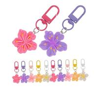 ROMISBABA 20pcs Cherry Blossom Keychains Bulk Aesthetic Flower Charm Keyrings for Women Couples Stylish Accessories Thoughtful gift for for for for for for for Parties and Friends