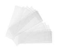 ROMISBABA 20pcs Clear PVC Bookmark Sleeves with Hole Laminating Pouches for Book Lovers Students Recipe Books Photo Protection and Break-Resistant