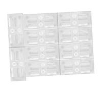 ROMISBABA 20pcs Clear Self-adhesive Wire Holder Clips Outdoor Weather-resistant Cable Management Organizers for Desk Wall Patio Cable Clamps for Extension Cords Electrical Wires Lamp Strings