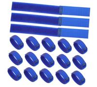 ROMISBABA 20pcs Dog Shoe Fastening Straps Non Slip Sock Holders Pet Boot Strap Replacements Paw Protector Bands for Outdoor Activities Blue