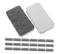 ROMISBABA 20pcs Grey Eva Felt Dry Erase Erasers for Whiteboards and Boards Reusable Marker Wipes for Classroom Office Training Facility Use Multipurpose Board Cleaners with Sleek Design