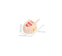 ROMISBABA 20pcs Hanukkah Dreidels Wooden Spinning Tops for Chanukah Party Traditional Holiday Crafts Cultural for Family Games and Concentration Enhancement