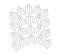 ROMISBABA 20pcs Pet Cage Door Clips Galvanized Spring Fixing Clips for Secure Animal Enclosure Versatile Use Farms and Breeding Facilities