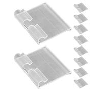 ROMISBABA 20pcs PVC Price Display Label Holders for Supermarket Shelf Edge, High Transparency Retail Signs Holder to Present Information in Orderly Manner