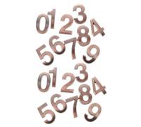 ROMISBABA 20pcs Self-adhesive Mailbox Numbers outside Use, Visibility Abs House Address Number Stickers, 1.4x1in, Suitable for Mailbox, Hotel Room, Office, and Temporary Room Changes