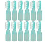 ROMISBABA 20pcs Small Finger Toothbrushes for Prisons Rehabilitation Centers Lightweight Wear-Resistant Portable Oral Cleaning with Brush Head for Deep Teeth and Gum Care