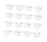 ROMISBABA 20Pcs Transparent Reptile Breeding Boxes with Breathable Weather-resistant Material for Snake Gecko Centipede Scorpion Insect Pet Habitat and Feeding