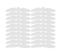 ROMISBABA 20Pcs White Cotton Belly Sweat Pads for Women Breathable Soft Sweat Absorbing Liners Non-Woven Fabric Tummy Absorbers for Gym Daily Wear and Rash Prevention