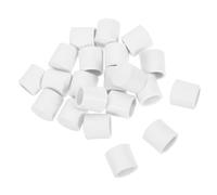 ROMISBABA 20pcs White Door Stop Bumper Tips Made of Soft Plastic with Easy Installation and Universal Fit for Home and Office Use to Protect Walls from Damage