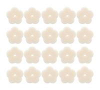 ROMISBABA 20pcs White Oil Absorbing Sponges for Bathtubs and Hot Tubs Flower-Shaped Pool Filtering Sponge Made of Soft Material Safe to Use for Kitchen Cleaning