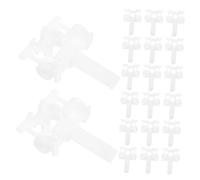 ROMISBABA 20pcs White Vertical Blind Wand Replacement Rods for Window Shades High Strength Plastic Control Stems for Vertical Blinds Easy Installation with Light Blocking Function Neutral