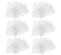 ROMISBABA 24pcs Binder Pockets PVC Plastic 6-Hole Document Bags for Credit Cards Receipts Waterproof Protection Reusable Cash Budget System Office Budget Planning