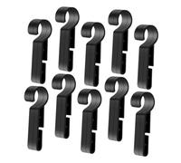 ROMISBABA 24pcs Hard Hat Light Clips Plastic Hooks Non-slip Headlamp Clips for Hard Hats Secure Fit Outdoor Safety Accessories for Night Visibility