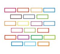 ROMISBABA 24pcs Magnetic Name Tags Writable Labels Easy to Write and Wipe Off Pet Material for Organisation and Market Use