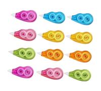 ROMISBABA 24pcs Portable Correction Tape Large Capacity Adhesive Tape for Students School Office Stationery Supplies Safe AS Resin Material Compact Design Random Color