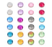 ROMISBABA 24pcs Portable Magnetic Wine Cup Markers Acrylic Drink Identifiers for Party Glass Recognizers and Wine Tags Random Color