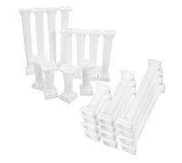 ROMISBABA 24pcs Roman Column Cake Supports Tier Separator Dowels White Plastic Cake Stand Rods Easy to Use and Resistant to Wear for Birthdays and Anniversaries