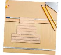 ROMISBABA 24Pcs Wooden Ruler Set with Clear Scale Markings Wood Measuring Rulers for Students Teachers Artists School Office Drawing and Woodworking
