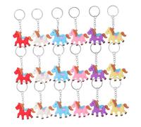 ROMISBABA 24pcs Zodiac Horse Keychain Bag Accessories Charms Lightweight Backpack Pendant for School Handbag Purse Decorative Cultural