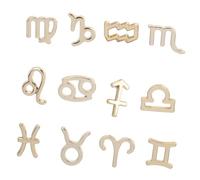 ROMISBABA 24pcs Zodiac Symbol Pendants DIY Jewelry Making Fashionable Charms for Handmade Necklaces Creative Craft Accessories Gift for Women