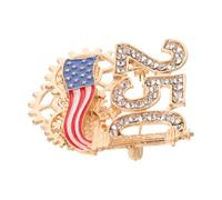 ROMISBABA 250th Anniversary Patriotic Flag Lapel Pin Alloy Commemorative Badge for Veterans and Historical Enthusiasts, Decorative US History Souvenir for Fourth of July Events and Parades