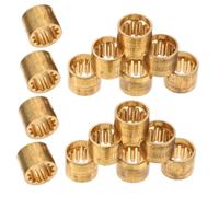 ROMISBABA 25pcs Copper Pool Cue Ferrules Snooker Tip Repair Kit Billiard Replacement Parts for Enhanced Stability Precision Fit and Reliable Performance
