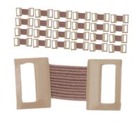 ROMISBABA 25pcs Elastic Bandage Clips with Aluminum Hook Stretchable Compression Wrap Fastener Durable Skin Color Clasps for Sports Medical Care and Outdoor Use