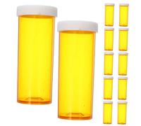 ROMISBABA 25pcs Portable Mini Medicine Bottles with Lids Lightweight Reusable PP Storage Containers for Travel Pharmacy Emergency Outdoor Use Leak-Resistant Small Health Supplement Carriers