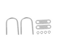 ROMISBABA 25pcs U Type Tube Clamps Greenhouse Accessories U Shaped Screws for Steel Pipe Connection High Performance Garden Frame Fixing Clips Silver