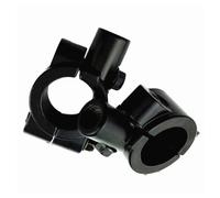 ROMISBABA 2pcs 10mm Thread Motorcycle Rear View Mirror Adaptor Clamp Bracket Black 25mm Handlebar Support for Motorbike and Electric Bike Side Mirrors